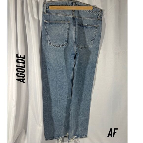 AGOLD 5 POCKET BLUE DENIM JEANS HIGH RISE NEW SIZE 30 - Picture 2 of 10